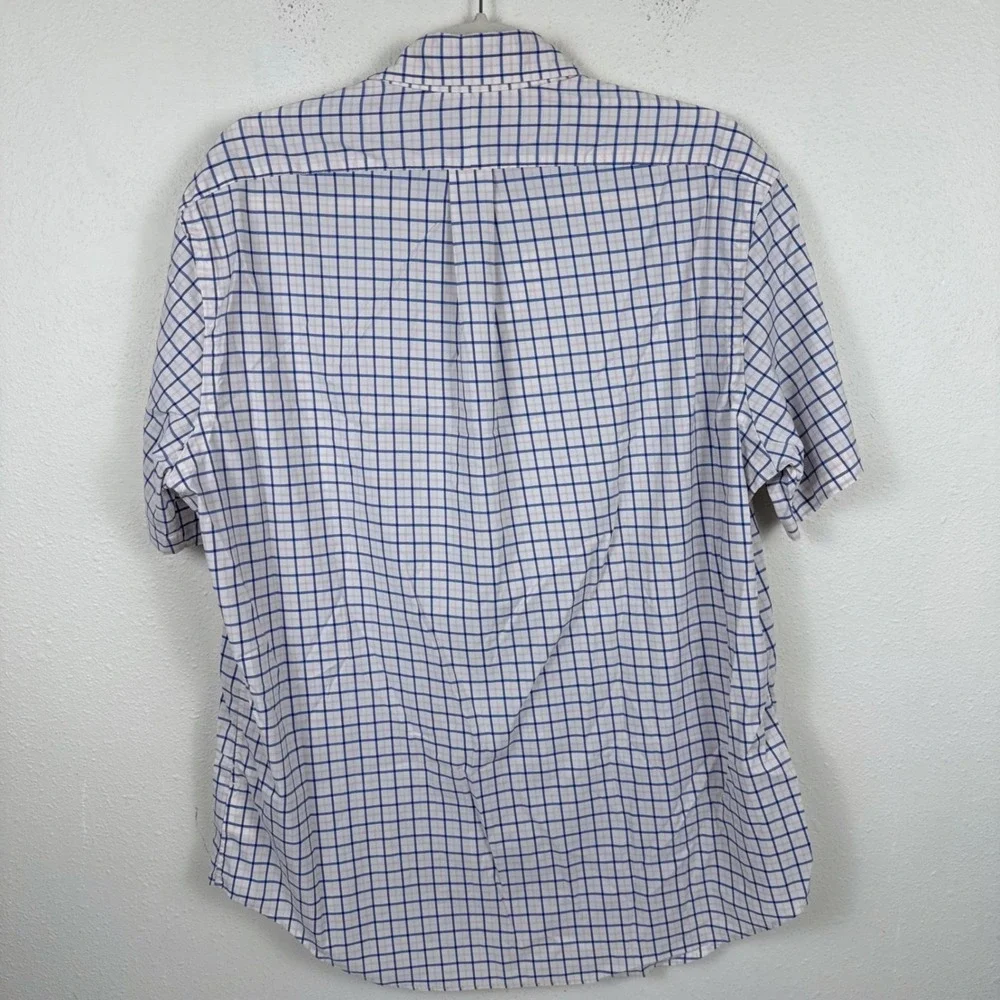 Polo Ralph Lauren Mens Large Classic Fit Performance‎ Shirt Short Sleeve Check